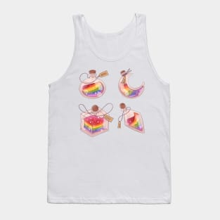 Gay LGBT potions sticker set of four Tank Top